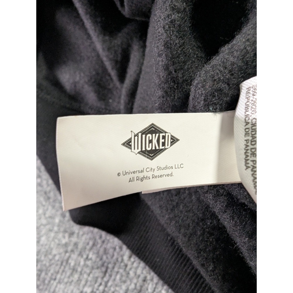 Old Navy Wicked Hoodie Unisex Size XL Black Floral I Feel Wicked Graphic - Picture 7 of 10